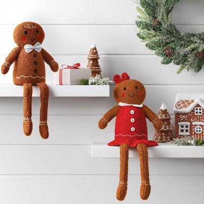  Christmas Fabric Gingerbread Decor - Wondershop™