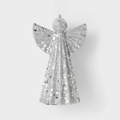  Glittered Angel Christmas Tree Ornament - Wondershop™