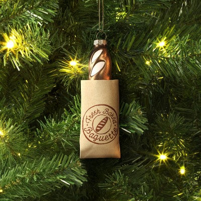  Christmas Glass Baguette Ornament - Wondershop™