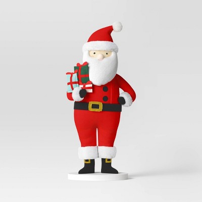  22" Fabric Santa Sculpture Holding Gifts - Wondershop™ Red/White