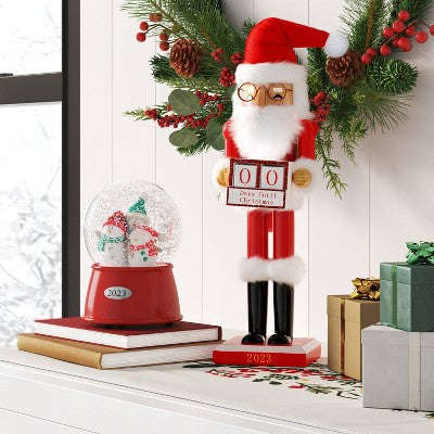  Santa Countdown Nutcracker Figure - Wondershop™