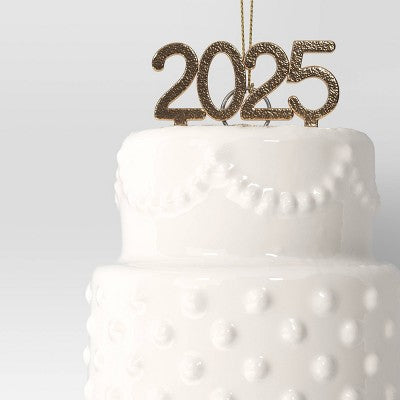  Christmas Ceramic Wedding Cake Ornament - Wondershop™