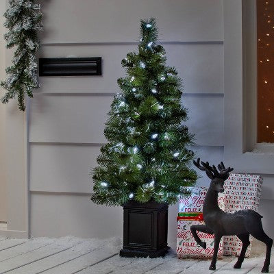 150ct LED C6 Faceted Christmas String Lights Spool With Green Wire - Wondershop™