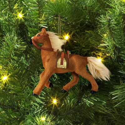  Christmas Fabric Horse Ornament - Wondershop™