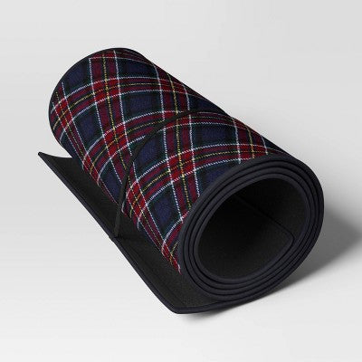  Christmas Roll Up Plaid Tree Collar Blue - Wondershop™
