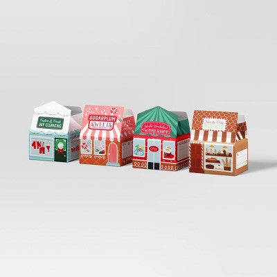  4ct Christmas Gift Boxes Holiday Shoppes - Wondershop™
