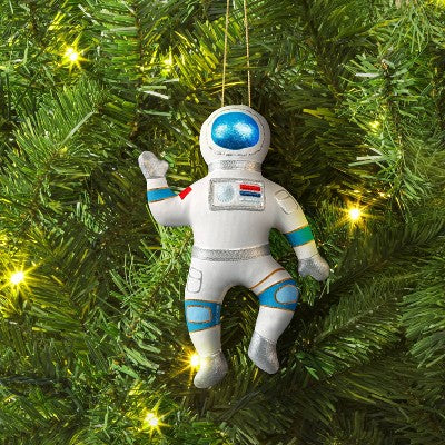  Christmas Fabric Astronaut Ornament - Wondershop™