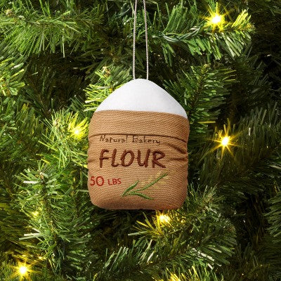  Christmas Fabric Flour Ornament - Wondershop™