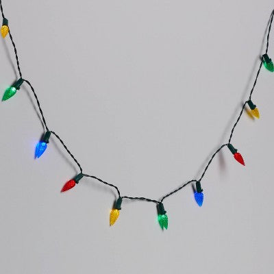  50ct Solar LED Faceted Christmas Indoor Outdoor String Lights With Green Wire - Wondershop™