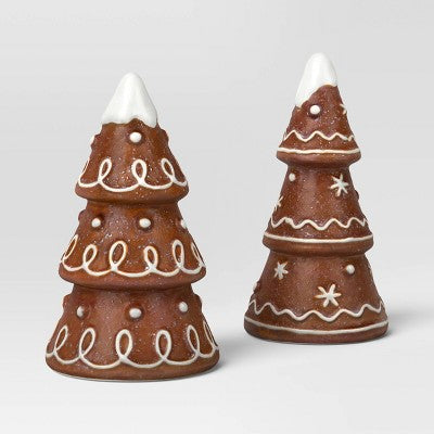  2pk Christmas Ceramic Gingerbread Decor - Wondershop™