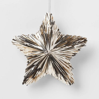  Tinsel Star Christmas Tree Ornament - Wondershop™