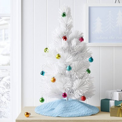  16" Cable Knit Mini Christmas Tree Skirt - Wondershop™