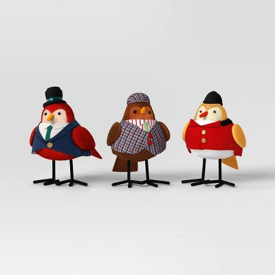  3pk Christmas Featherly Friends Decor - Wondershop™