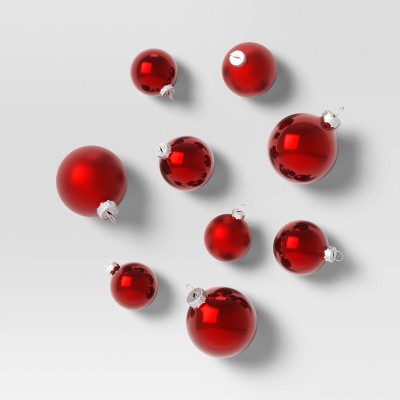 42pc Round Glass Christmas Tree Ornament Set - Wondershop™