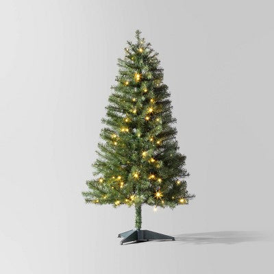  Pre-Lit LED Alberta Spruce Artificial Christmas Tree - Wondershop™