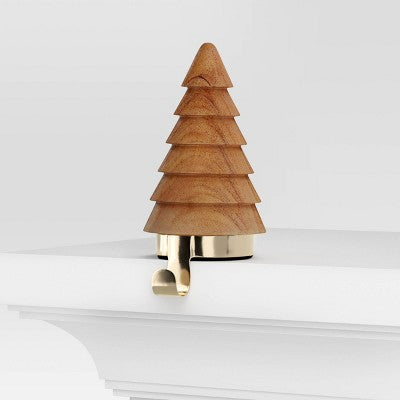  Christmas Wood Tree Stocking Holder - Wondershop™