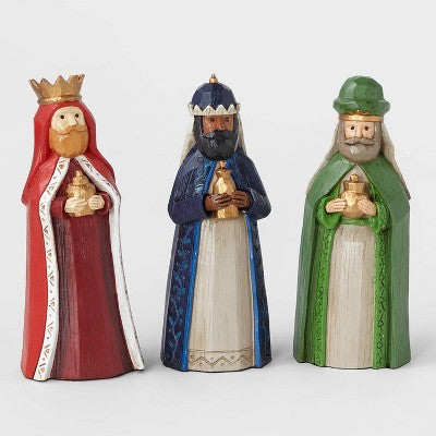  4pc Three Wise Men Decorative Figurine Set - Wondershop™