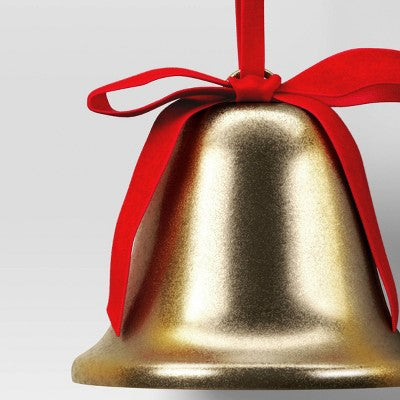  Christmas Metal Bell Ornament Gold - Wondershop™