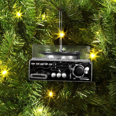  Christmas Silver Record Player Ornament - Wondershop™