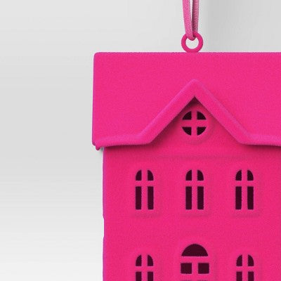  Christmas Metal Hot Pink House Ornament - Wondershop™