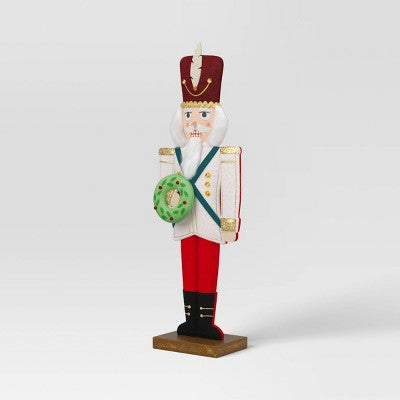  Christmas Fabric Nutcracker Figural Decor - Wondershop™