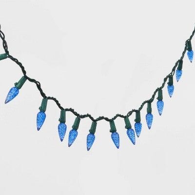 60ct LED C6 Faceted Christmas String Lights With Green Wire - Wondershop™