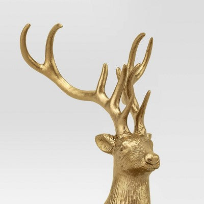  13" Sitting Deer Animal Figurine - Wondershop™ Gold