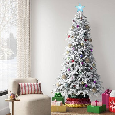  Christmas Lit 5 Point Star Tree Topper Multicolor - Wondershop™
