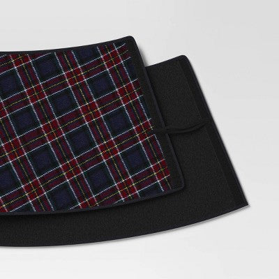  Christmas Roll Up Plaid Tree Collar Blue - Wondershop™