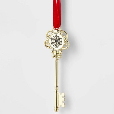  4" 'Santa's Magic Key' Christmas Tree Ornament Gold - Wondershop™