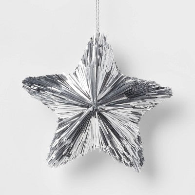  Tinsel Star Christmas Tree Ornament - Wondershop™