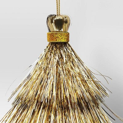 3' 5" Christmas Mini Tassel Ornament Set Champagne - Wondershop™